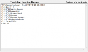 Timetable Simple Train