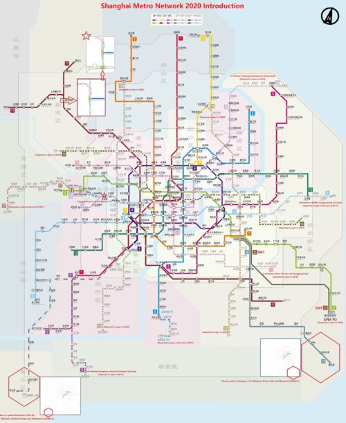 Shanghai Metro Network 2020
