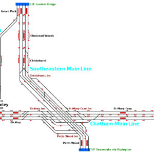 Chatham/Southeastern Main Line Chislehurst Junction – Shortlands to Swanley & Grove Park to Petts Wood