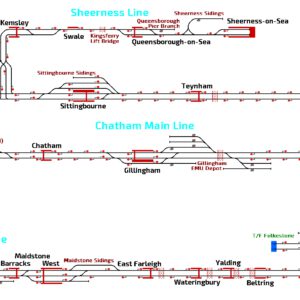 Chatham Main Line Rochester to Faversham + Medway Valley & Sheerness