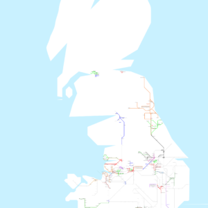 *Map of Contributed UK Railways